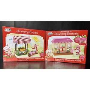 Strawberry Shortcake Bakery & Produce Stand Snap & Switch Construction Lego-like